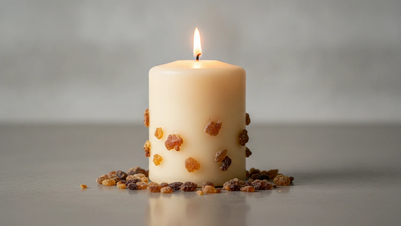 Aromatic Frankincense and Myrrh Candle
