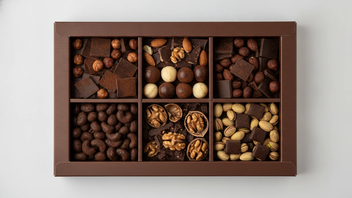 Artisan Dark Chocolate & Nut Presentation Box