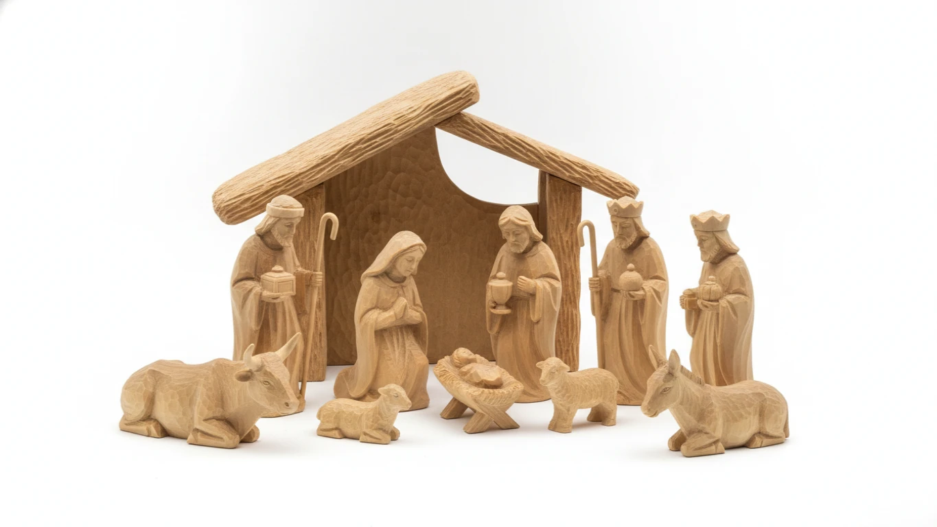Artisan Hand-Carved Nativity Scene