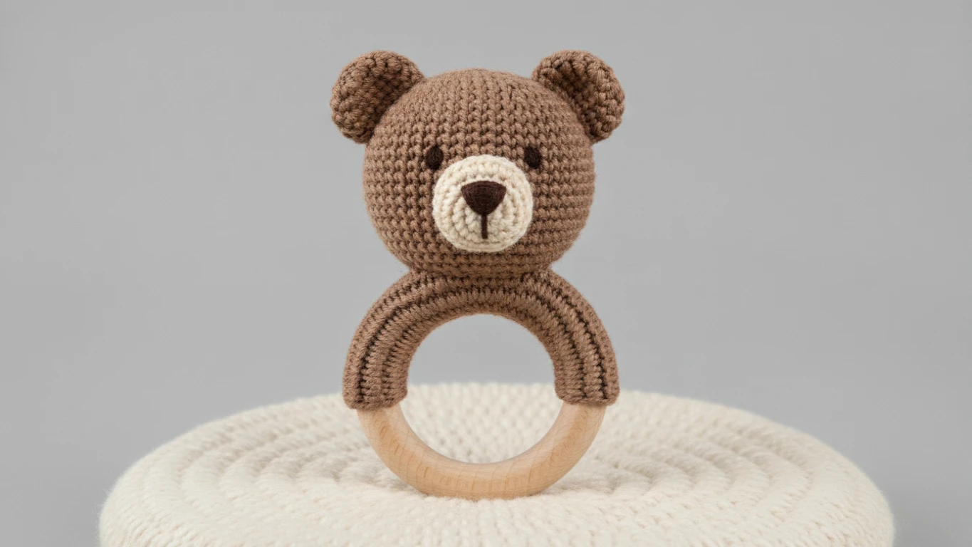 Artisan Knitted Animal Rattle
