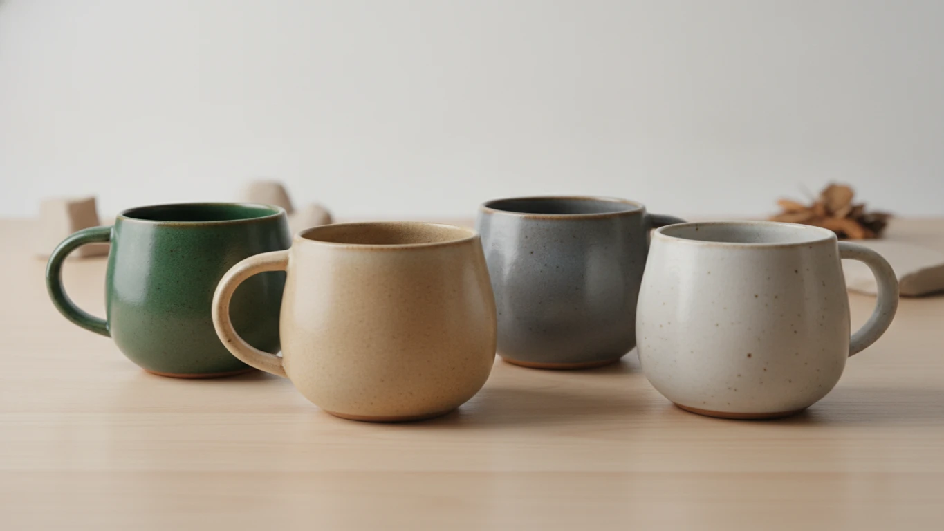 Artisan Stoneware Mug Set