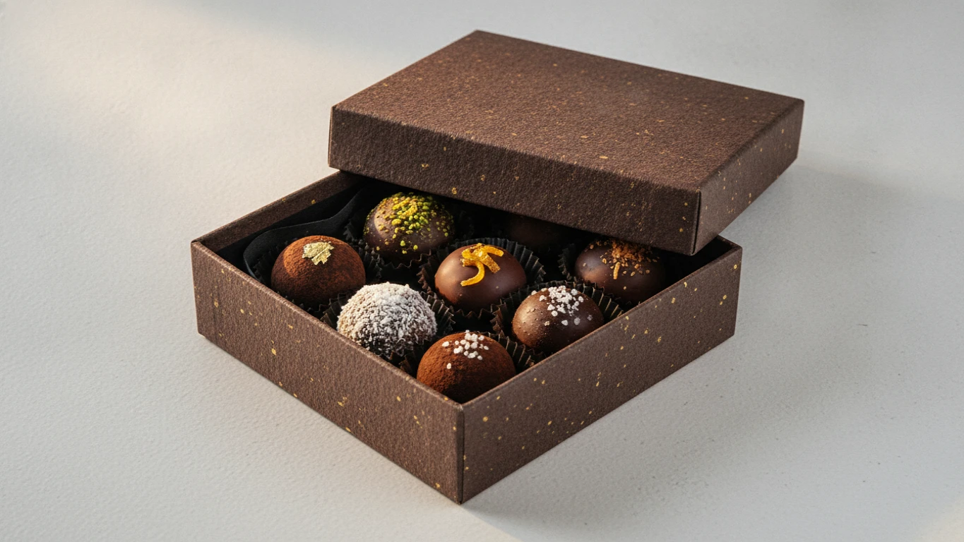 Artisanal Dark Chocolate Truffle Box