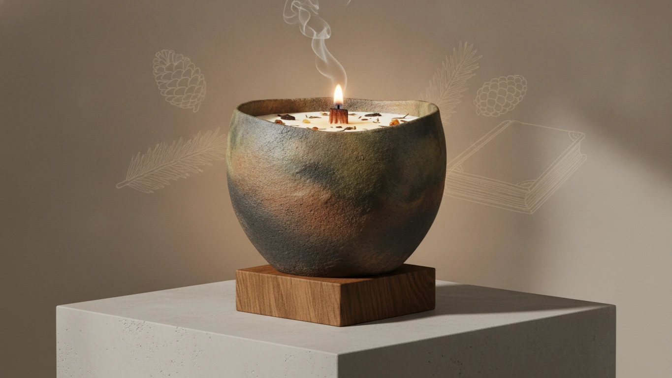 Artisanal Monastery Wood-Scented Candle