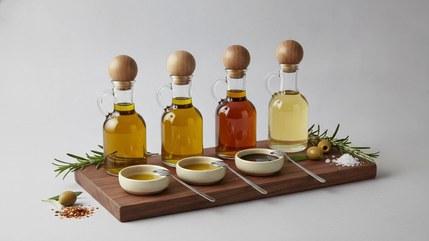 Artisanal Olive Oil and Vinegar Flight