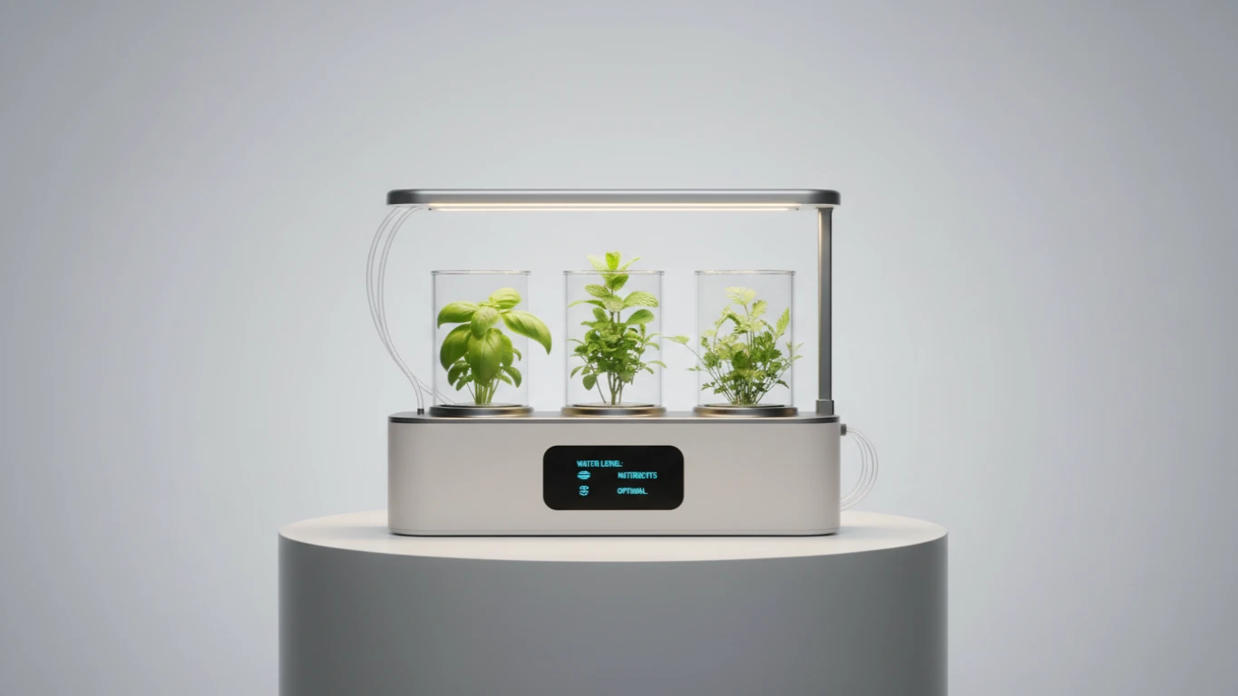 Automated Smart Indoor Herbal Garden