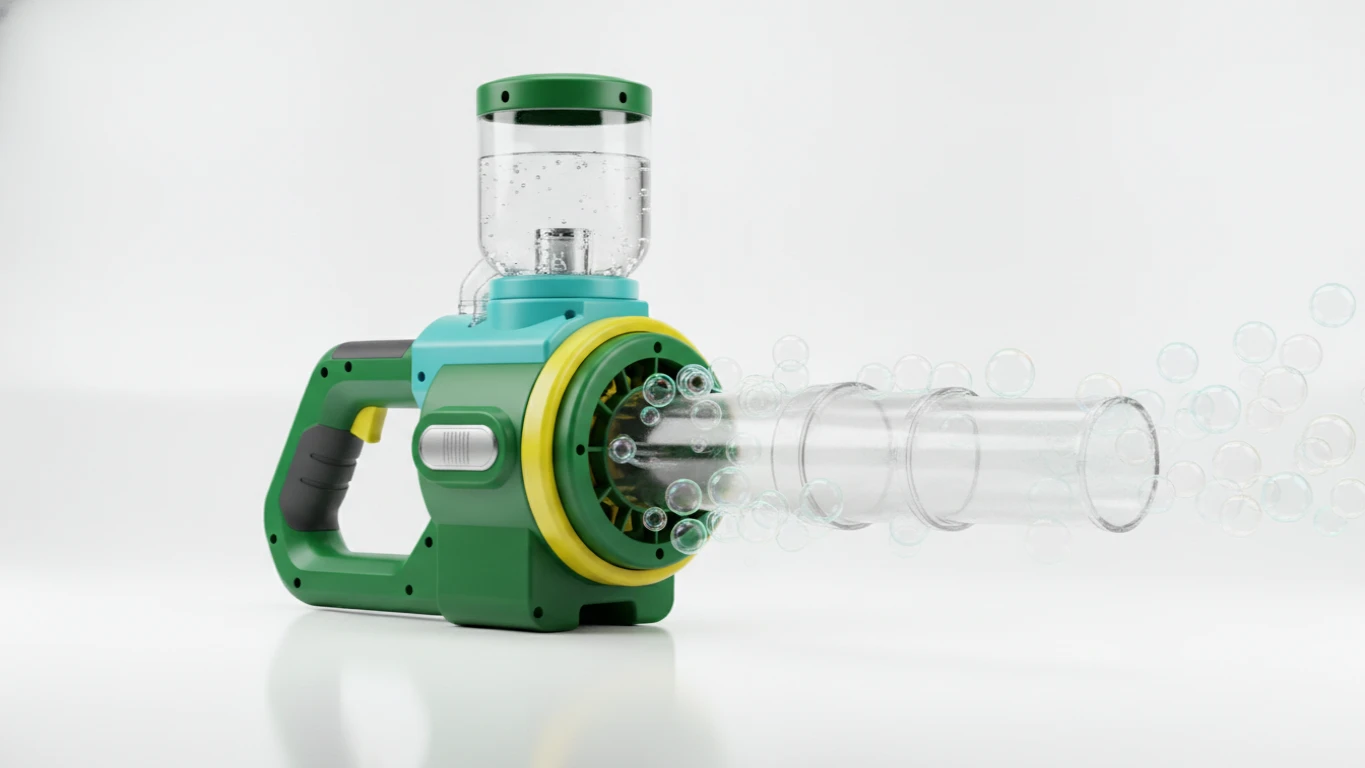 Automatic Bubble Blowing Leaf Blower