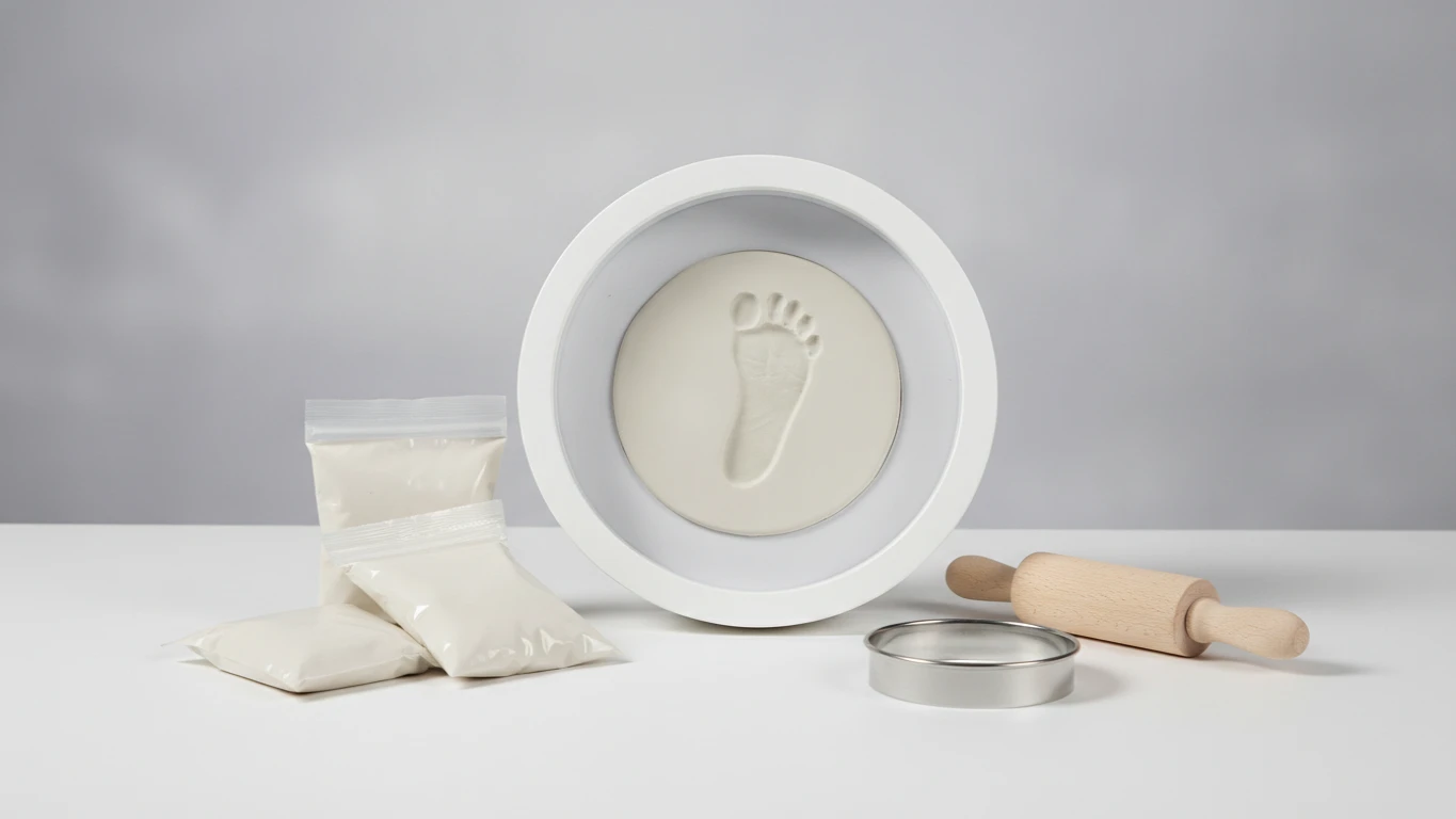 Baby Footprint Impression Keepsake Kit