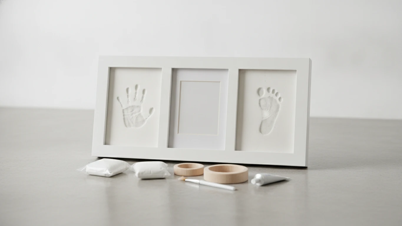 Baby Handprint and Footprint Frame Kit
