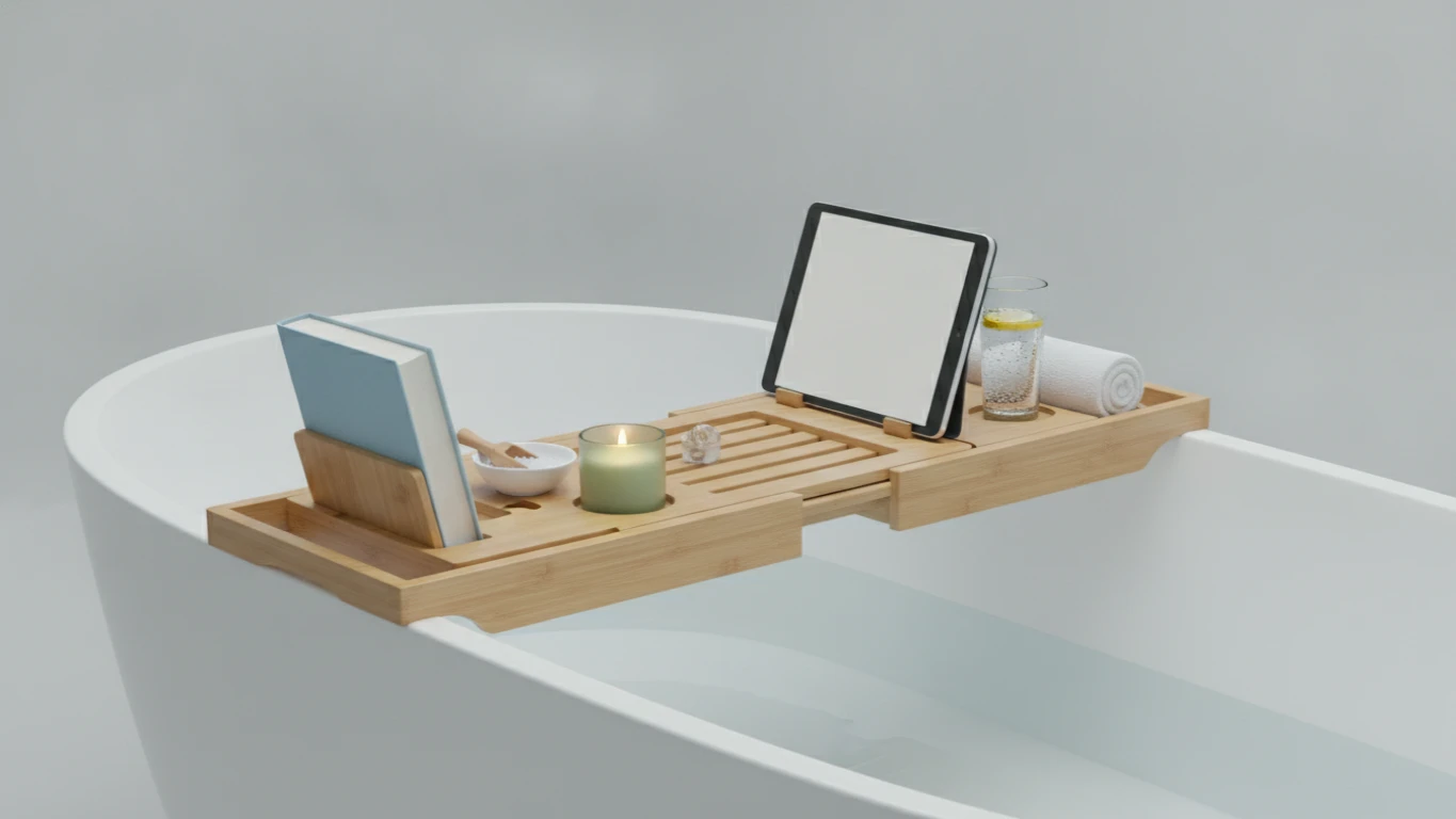 Bamboo Bathtub Caddy Tray