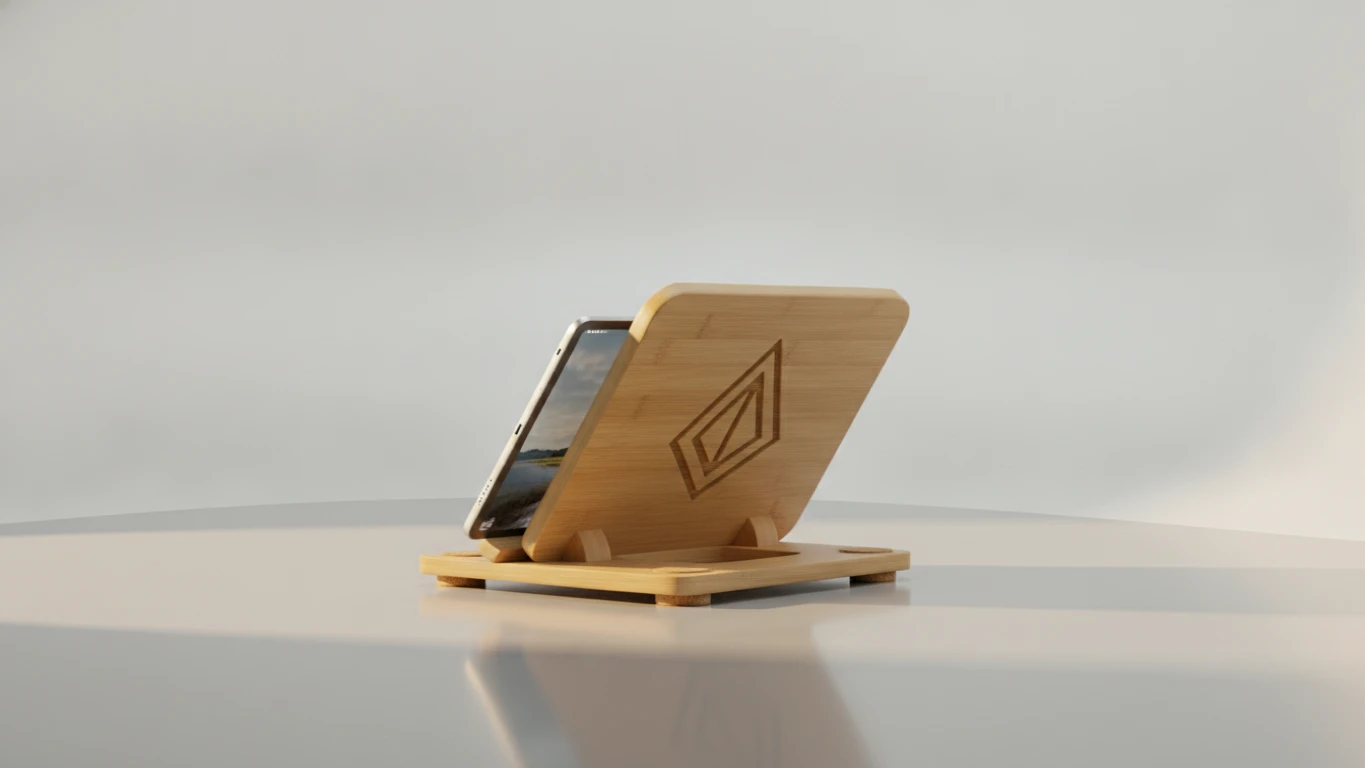 Bamboo Bedside Religious Tablet Stand