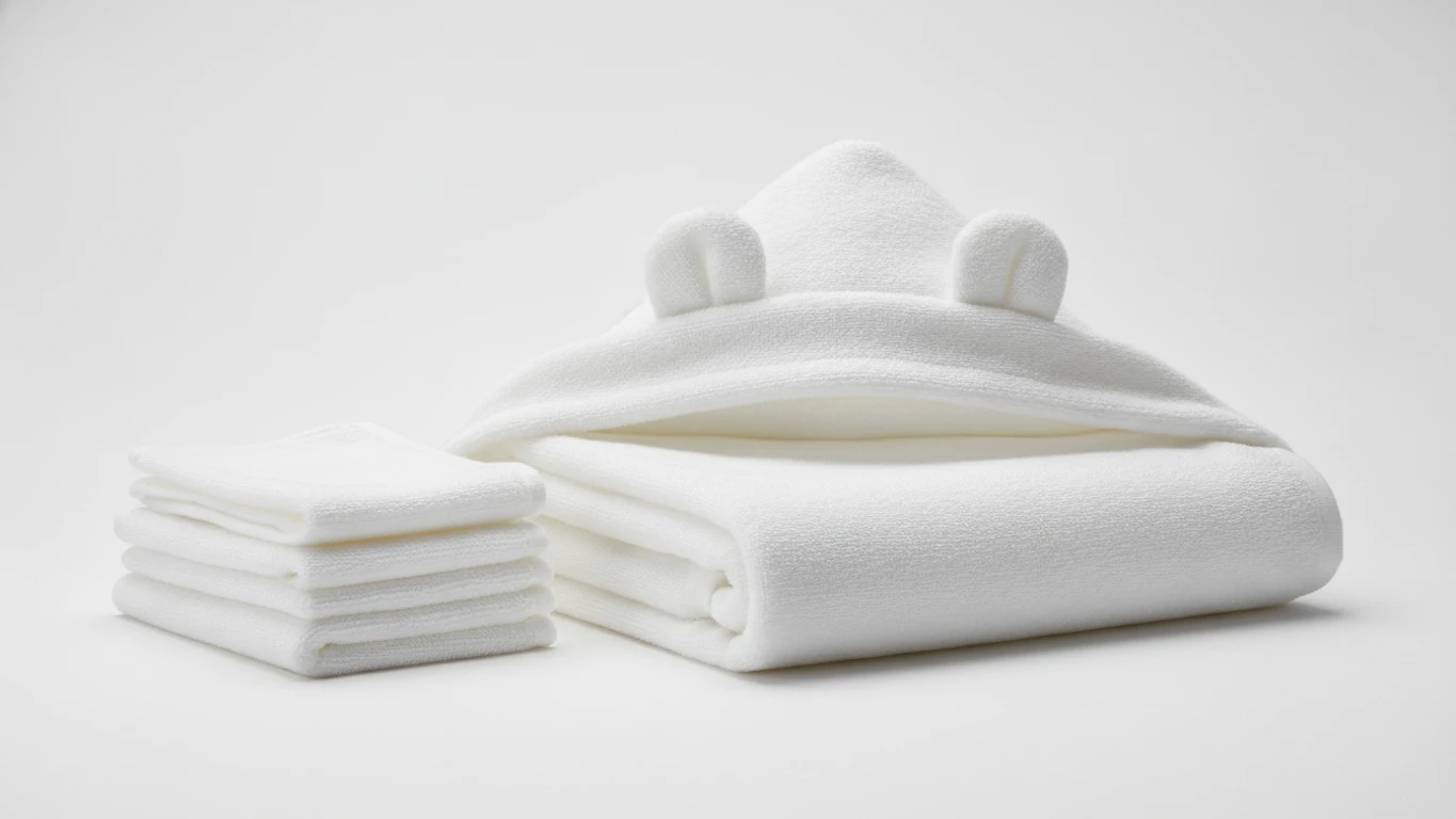 Bamboo Hooded Towel and Washcloths