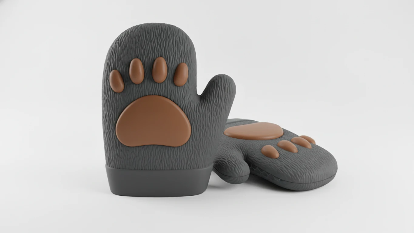 Bear Paw Silicone Oven Mitts