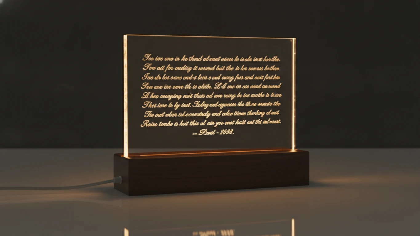 Bible Verse Acrylic Nightlight