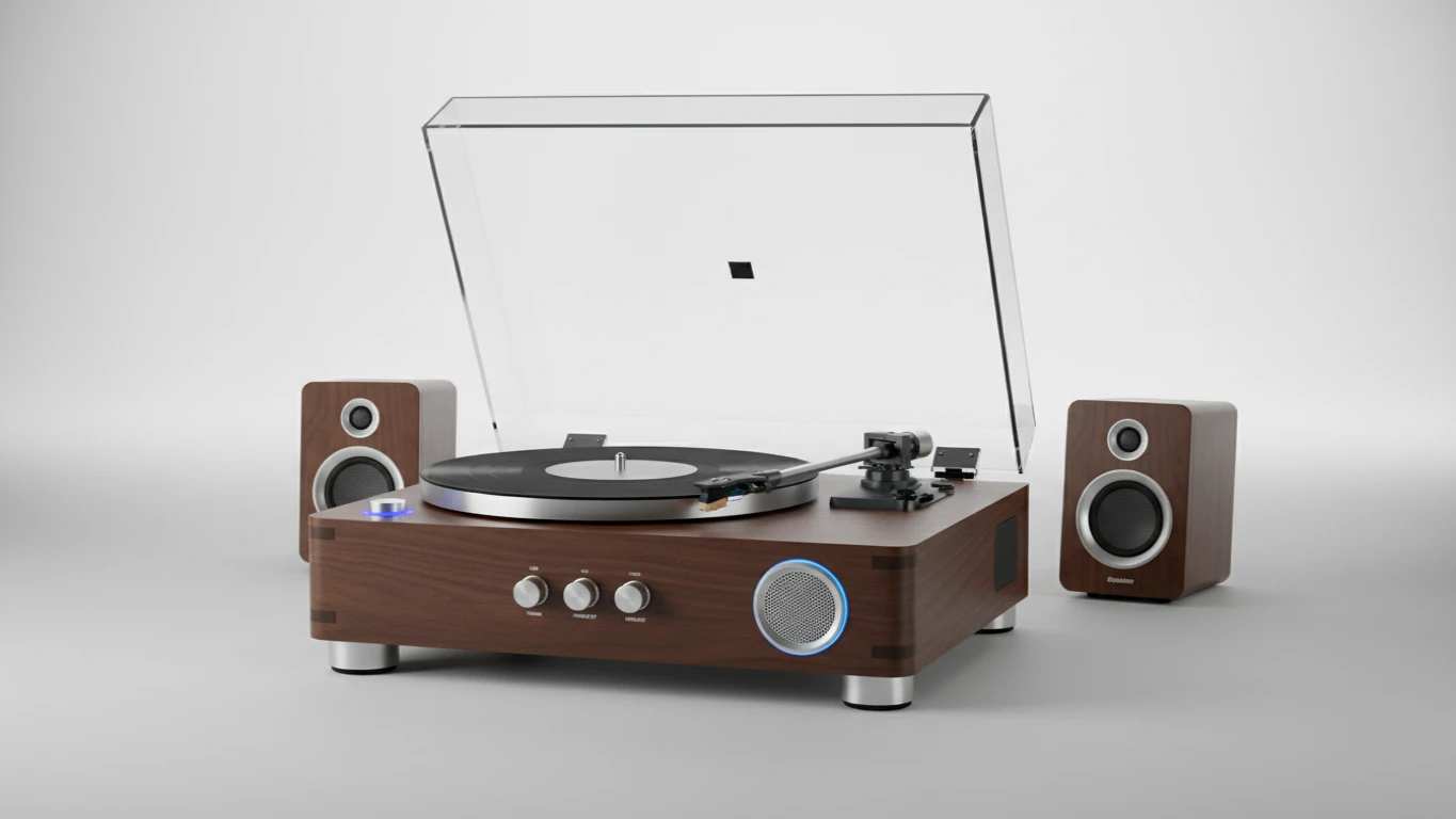 Bluetooth-Enabled Vinyl Record Player