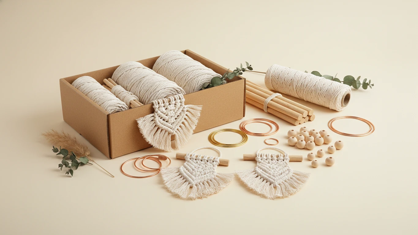 Boho-Style Macrame Room Decor Craft Kit