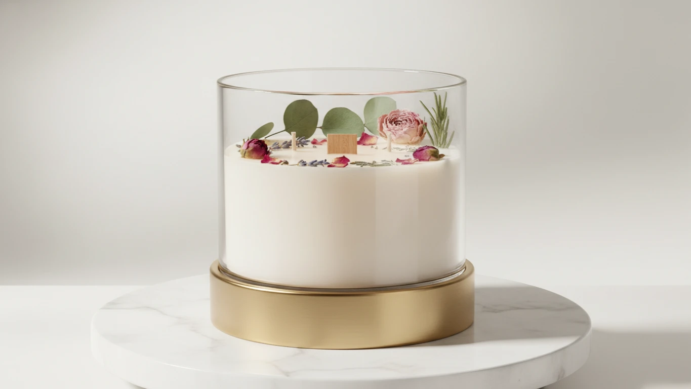 Botanical-Infused Luxury Candle