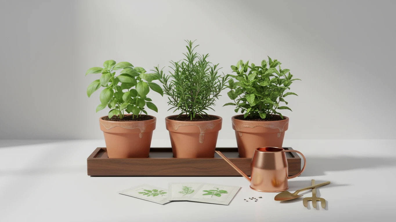 Botanical Window Herb Garden Kit