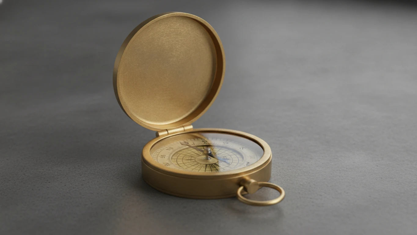 Brass Maritime Pocket Compass