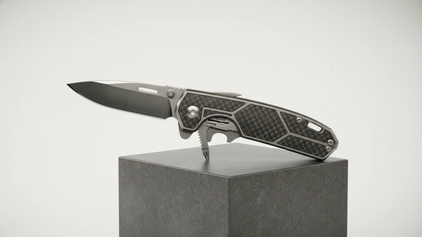 Carbon Fiber Multi-Tool Pocket Knife