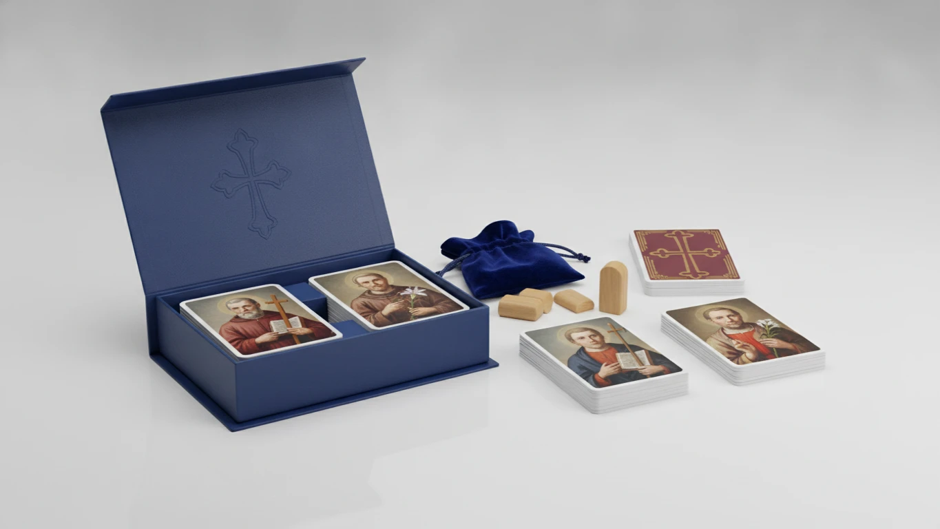Catholic Saint Card Game Set
