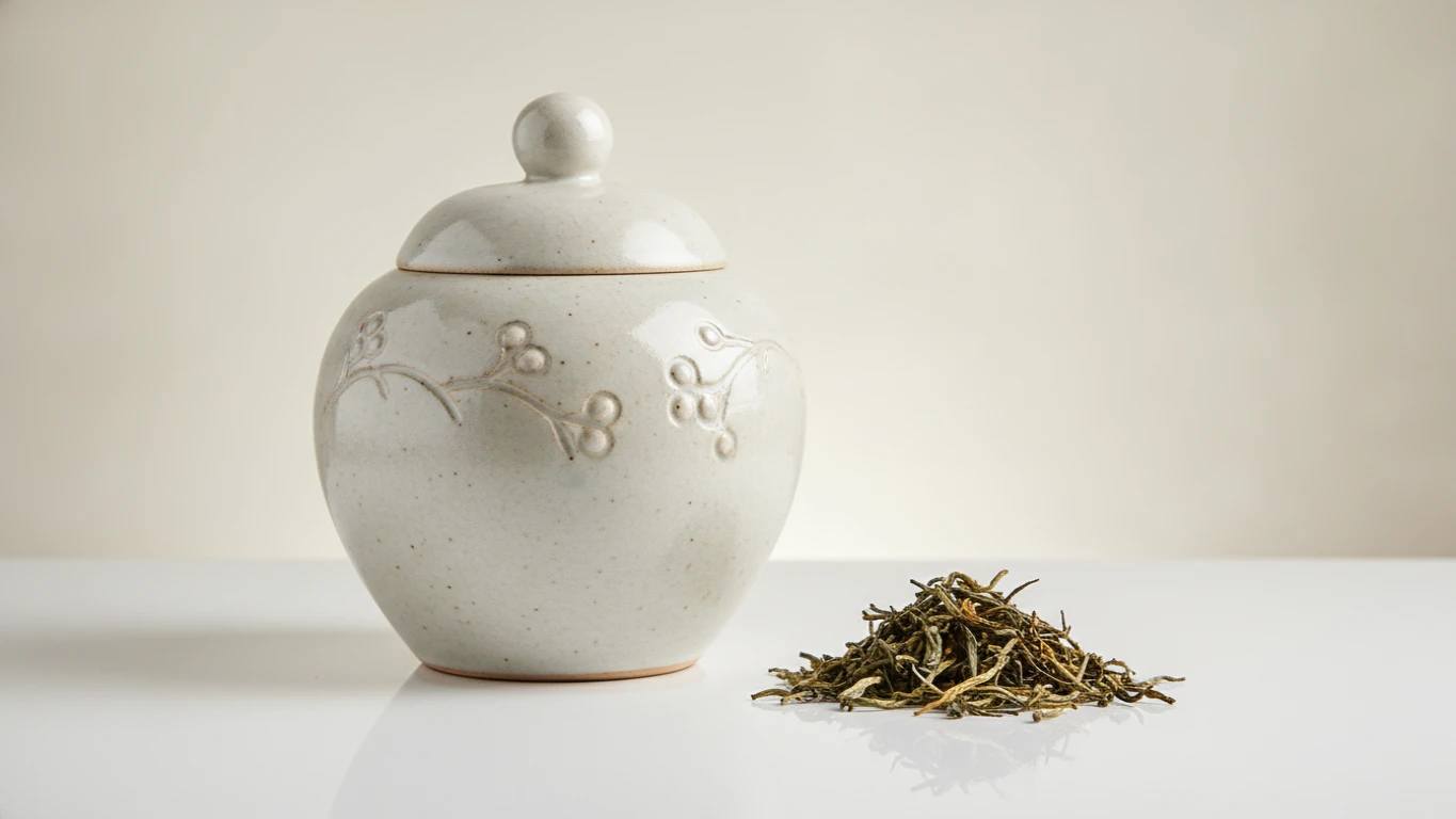 Ceramic Blessing Jar with Specialty Tea