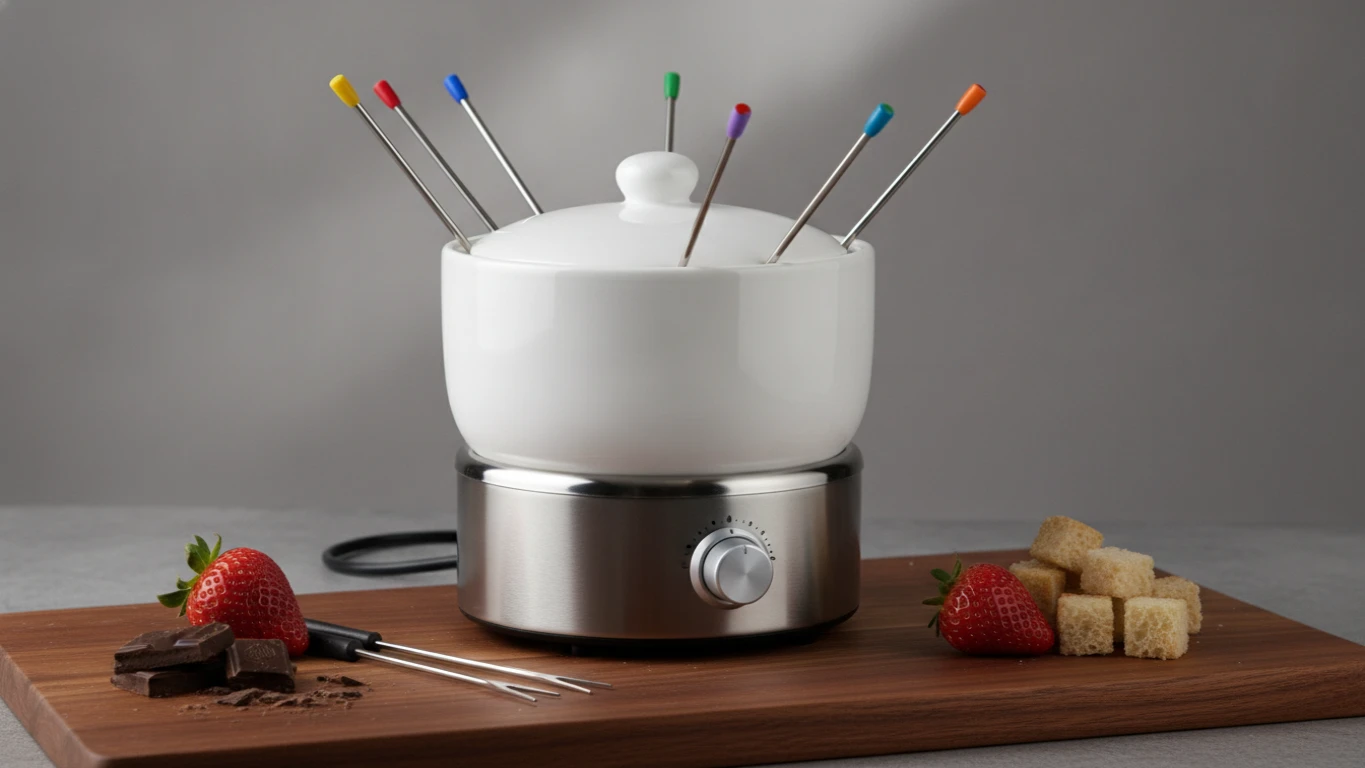 Ceramic Electric Fondue Set