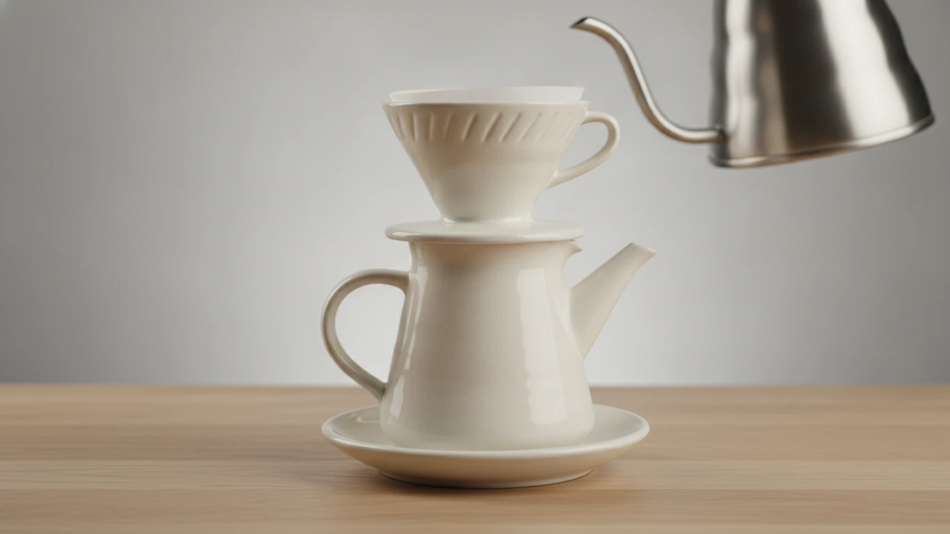 Ceramic Manual Pour-Over Coffee Station