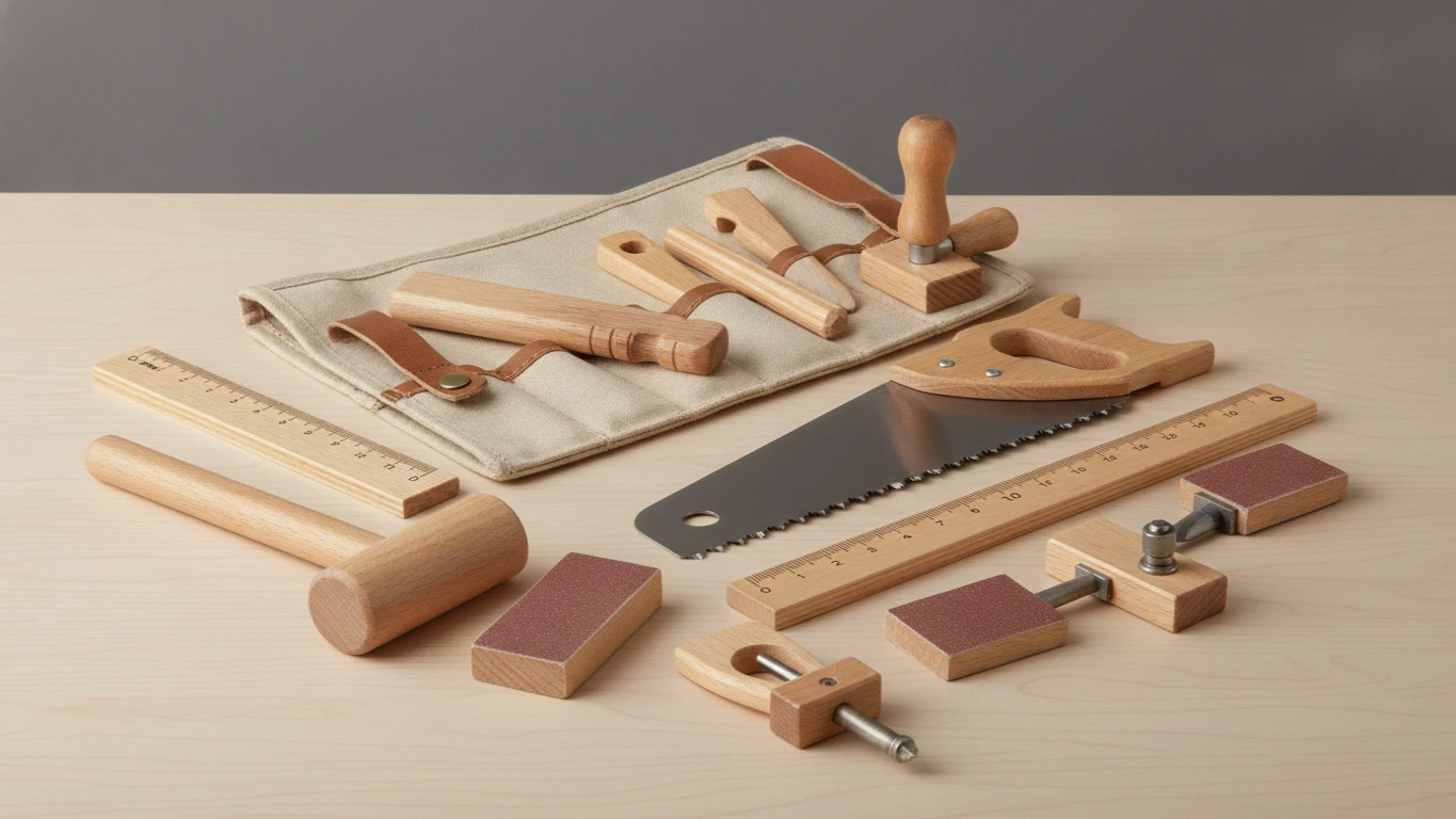 Child-Safe Real Woodworking Tool Kit