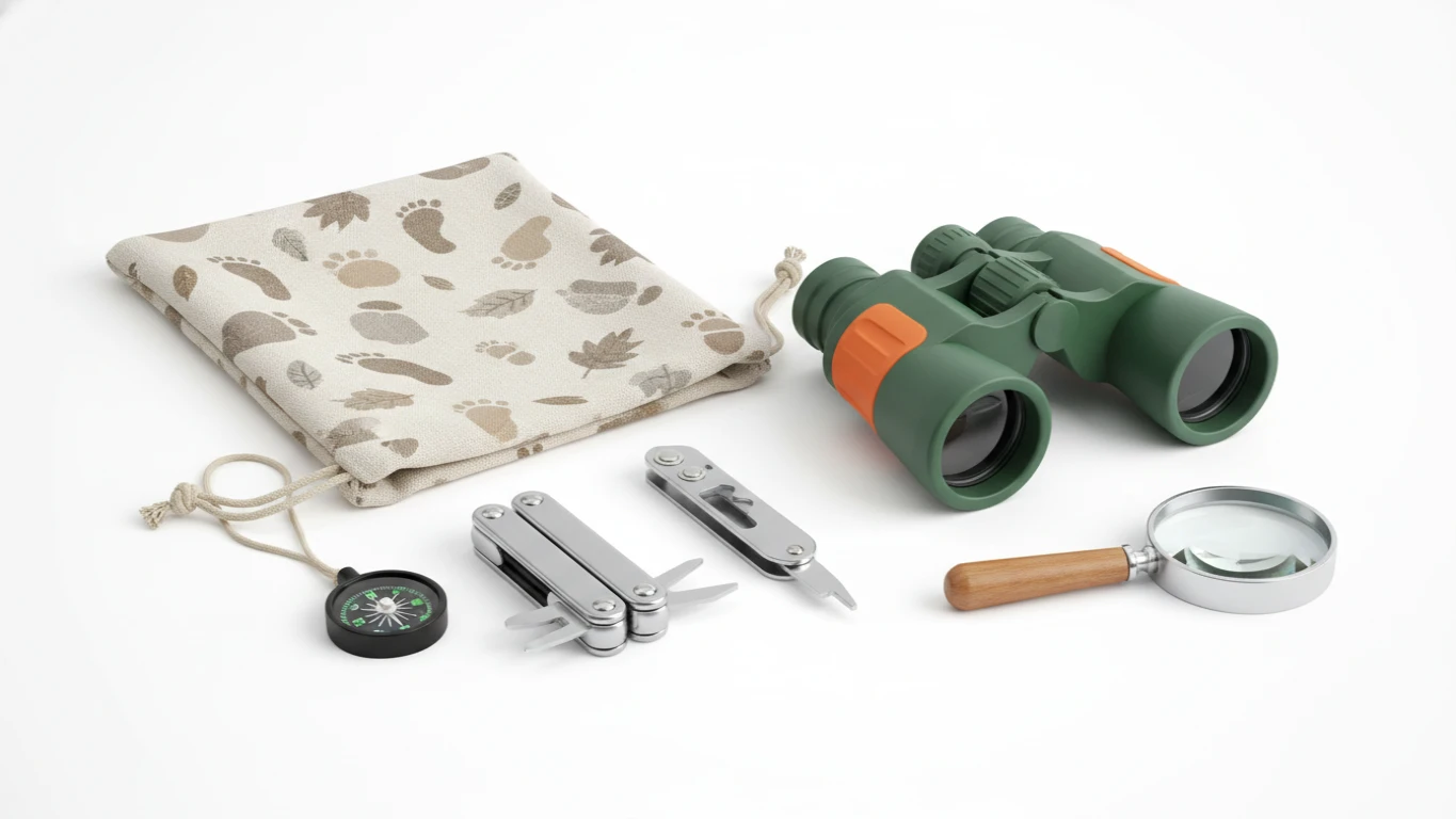 Children's Binoculars and Exploration Kit