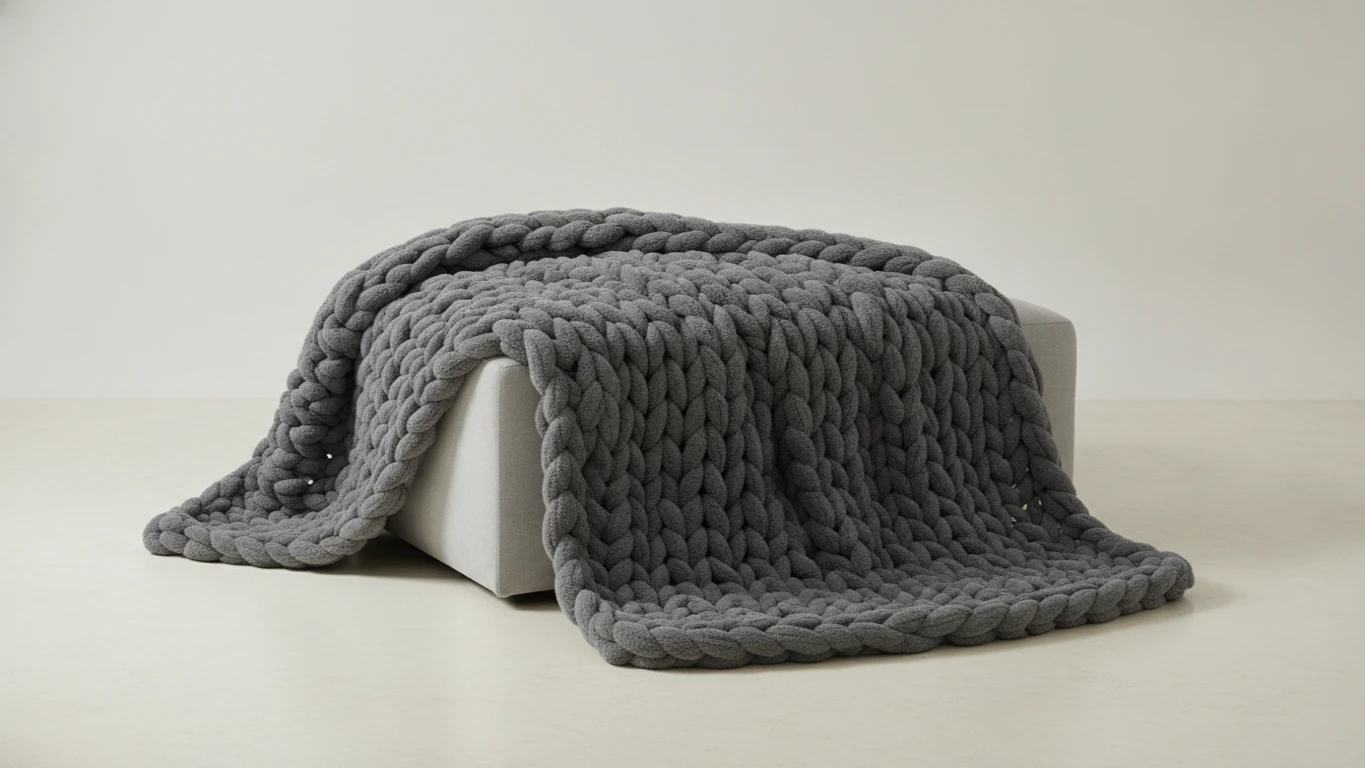 Chunky Knit Weighted Blanket