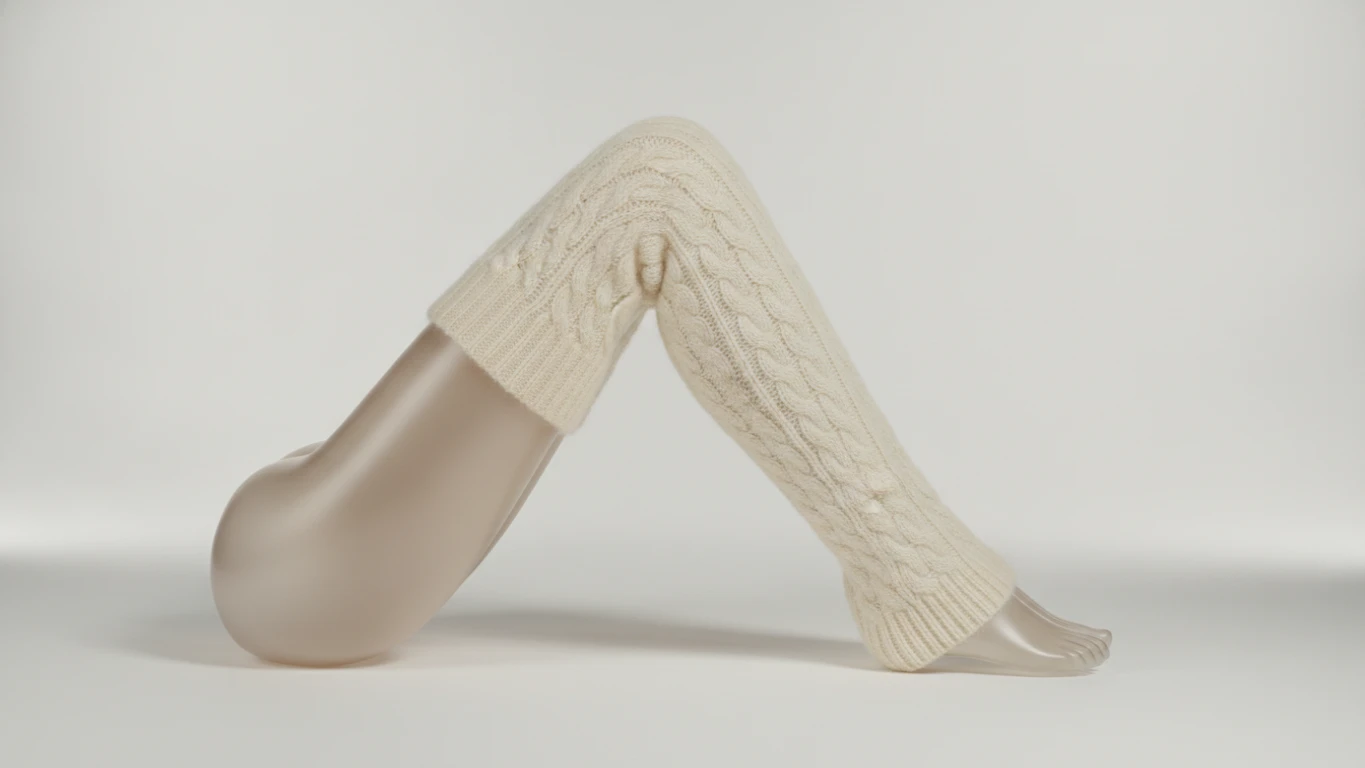 Classic Knitted Over-the-Knee Leg Warmers