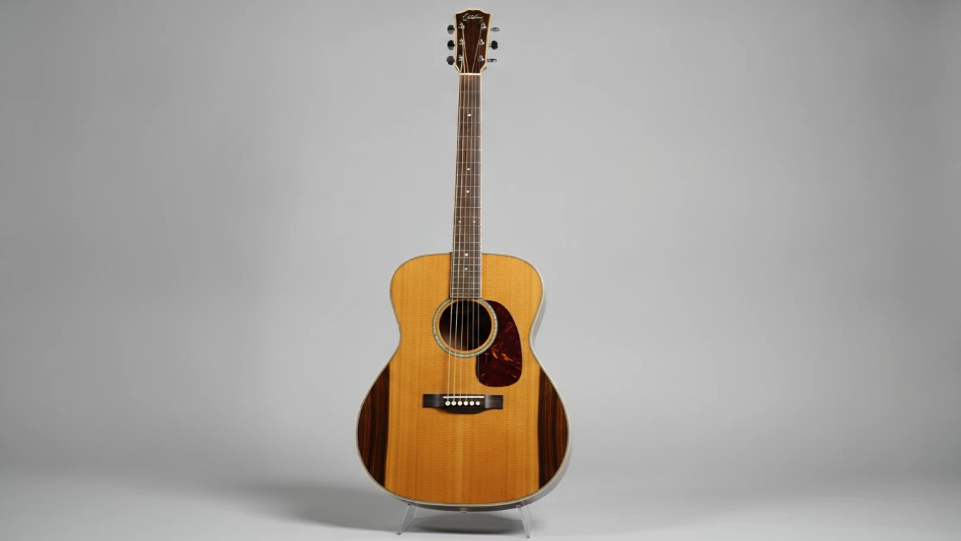 Classic Natural Wood Acoustic Guitar