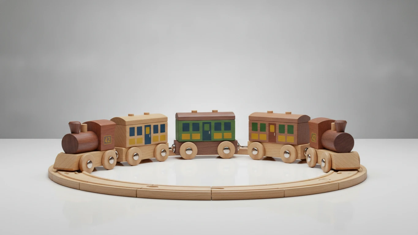 Classic Wooden Train Set