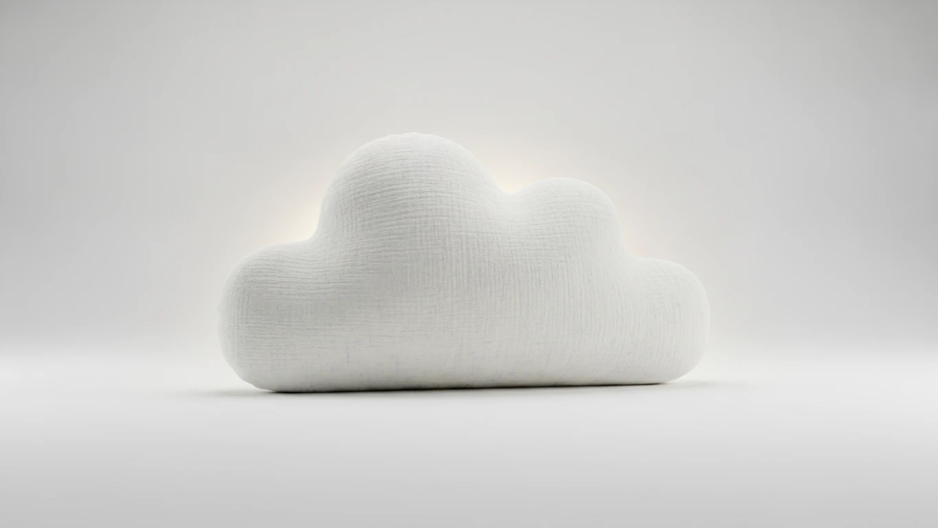 Cloud-Shape Plush Soothing Pillow
