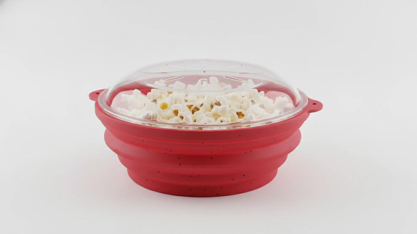 Collapsible Silicone Popcorn Popper