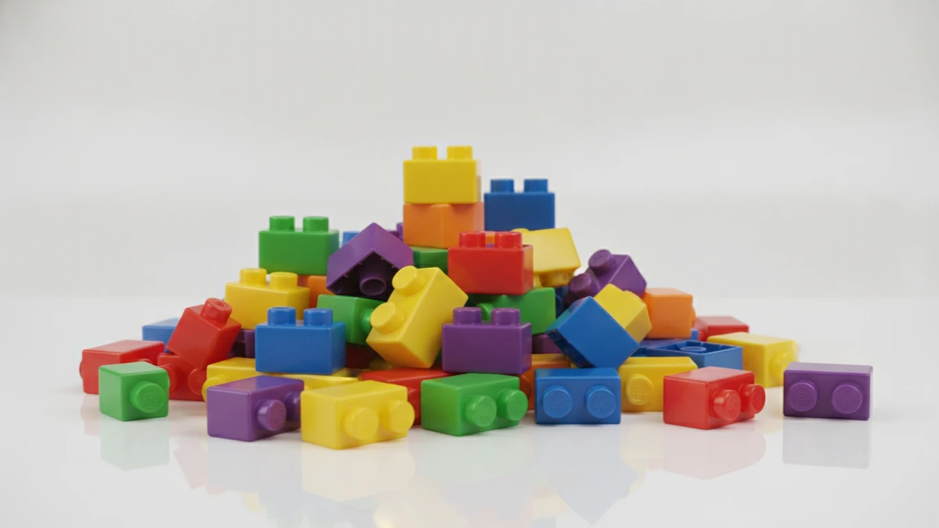 Colorful Chunky Plastic Bricks