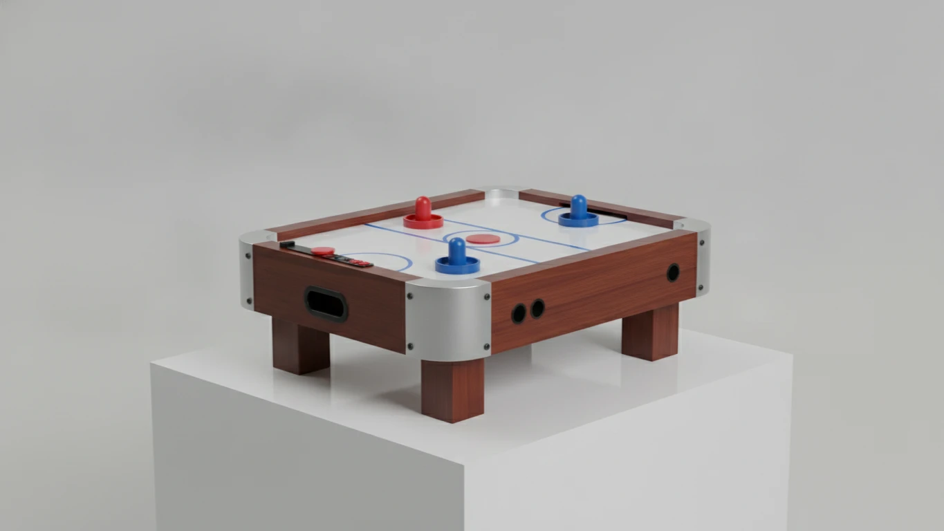Compact Tabletop Air Hockey Game