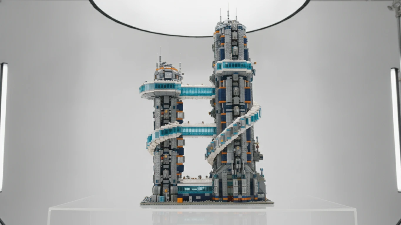 Complex Interlocking Brick Building Set