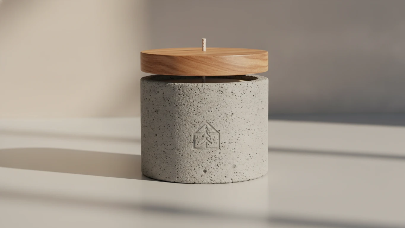 Concrete & Cedar Scented Candle