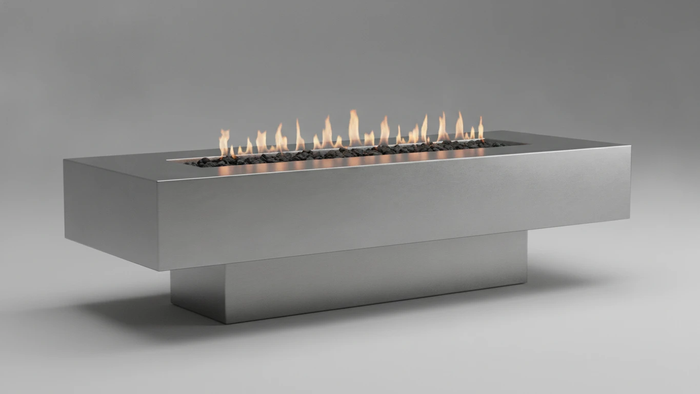 Contemporary Aluminum Outdoor Fire Pit