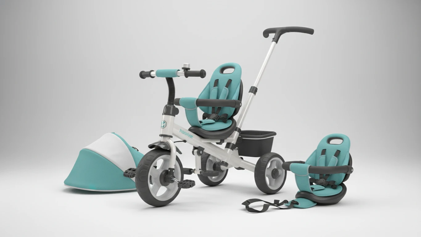 Convertible 3-in-1 Baby Tricycle