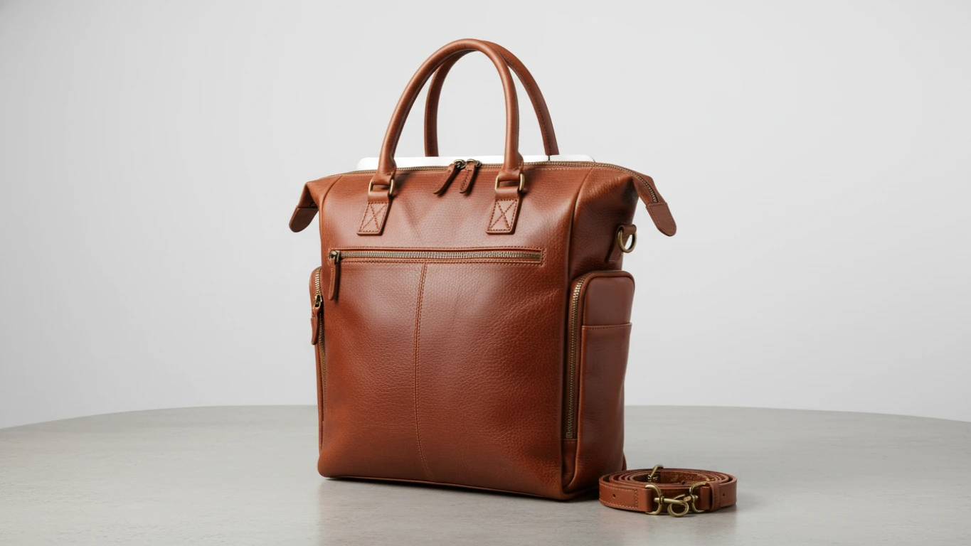 Convertible Leather Work-to-Weekend Tote