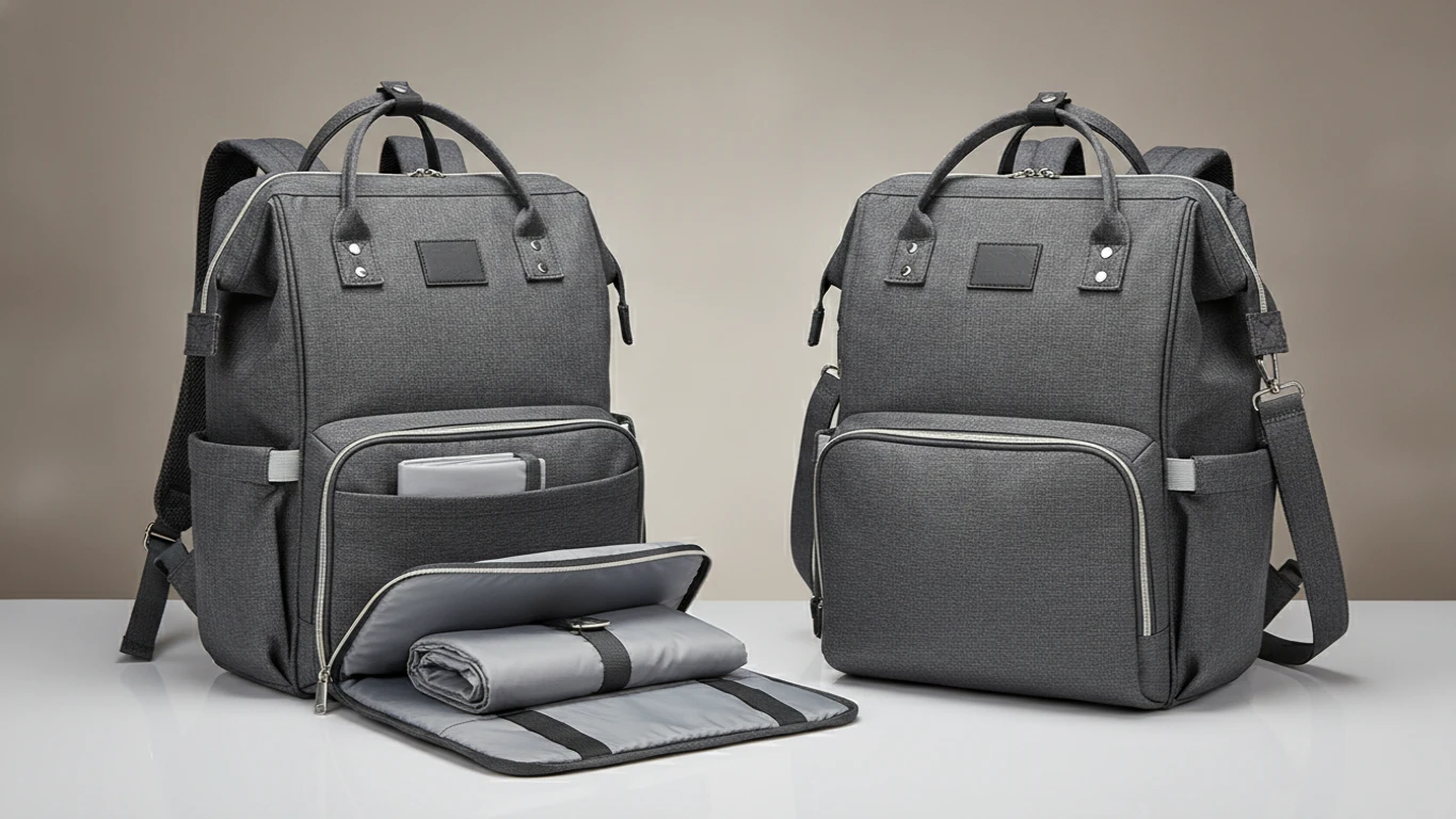 Convertible Waterproof Diaper Backpack