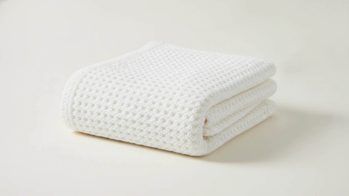Cotton Knitted Cellular Blanket