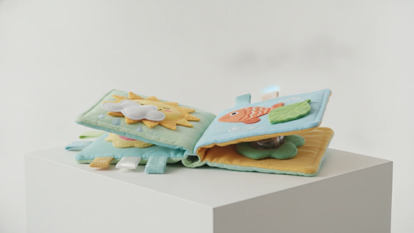 Crinkle Fabric Sensory Activity Book