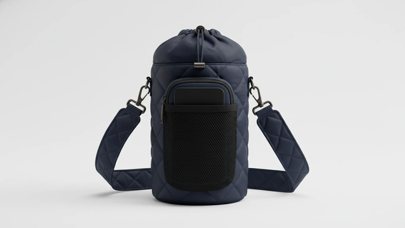 Crossbody Quilted Water Bottle Bag