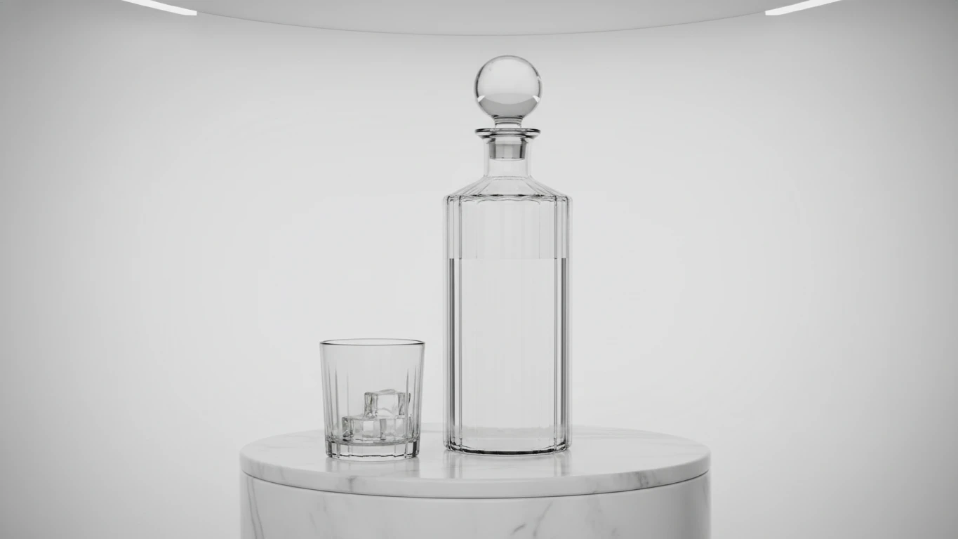 Crystal Water Carafe and Glass Set