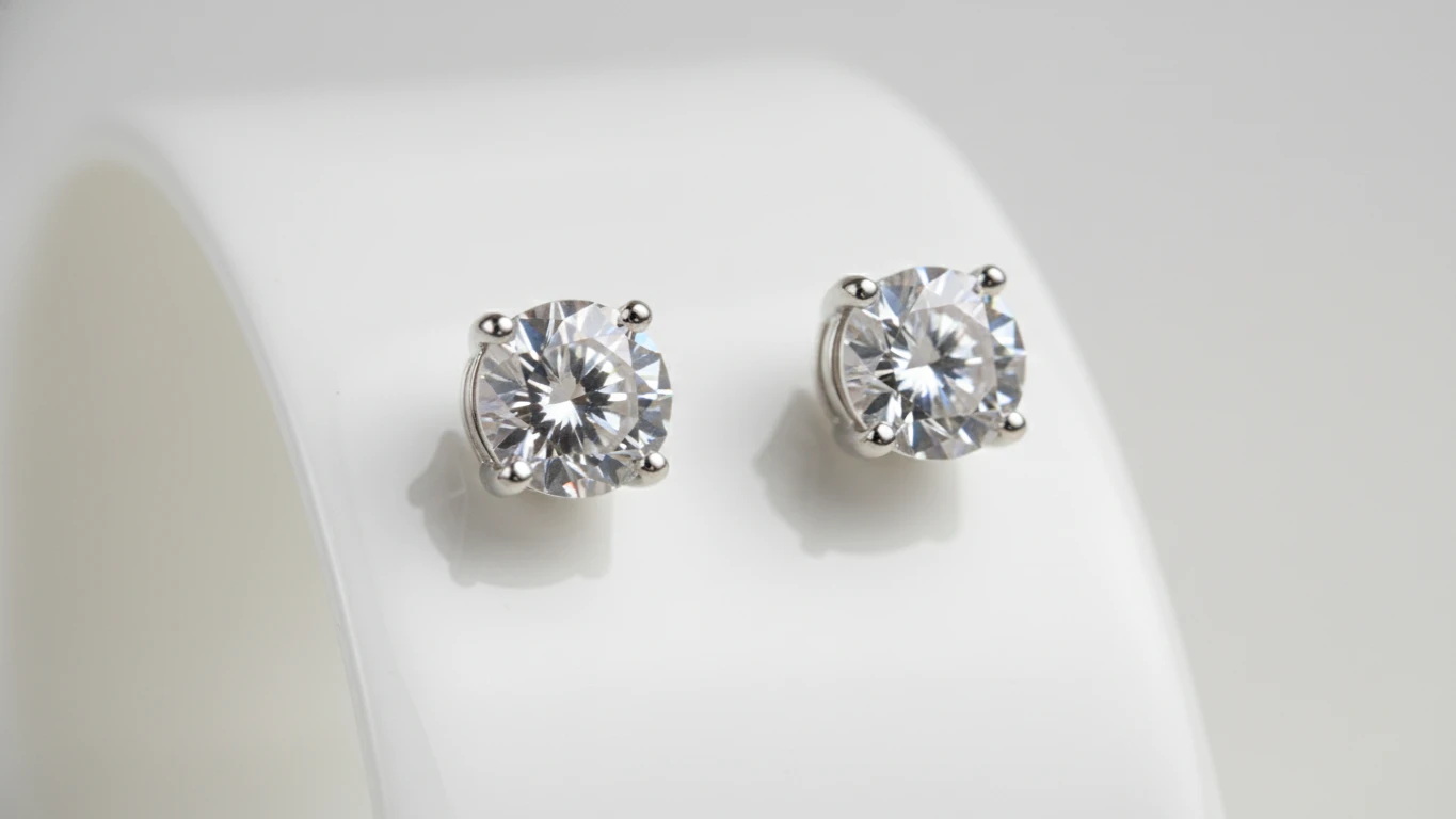 Cubic Zirconia Stud Earrings