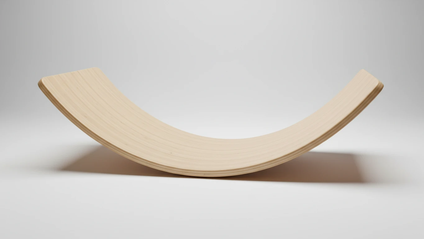 Curved Wooden Balance Board