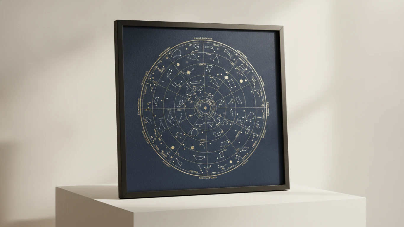 Custom Celestial Star Map